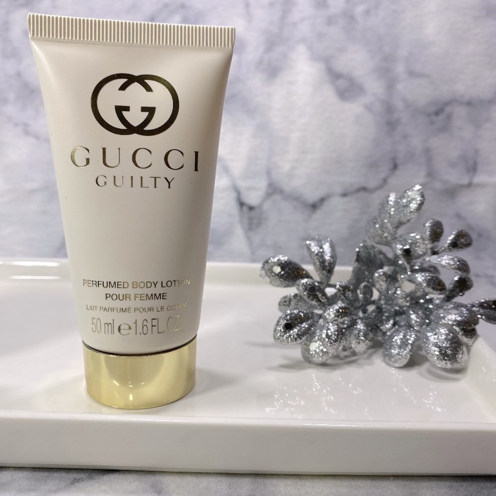 Gucci Guilty Body Lotion Pour Femme Floral Patchouli Amber-Travel 50ml,1.6oz-NEW - Picture 2 of 12
